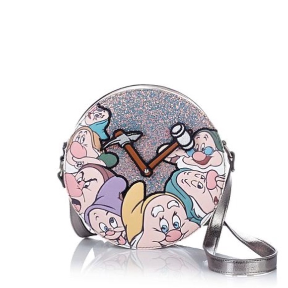 Danielle Nicole Disney 7 Dwarves Glitter Crossbody Purse - Picture 1 of 12